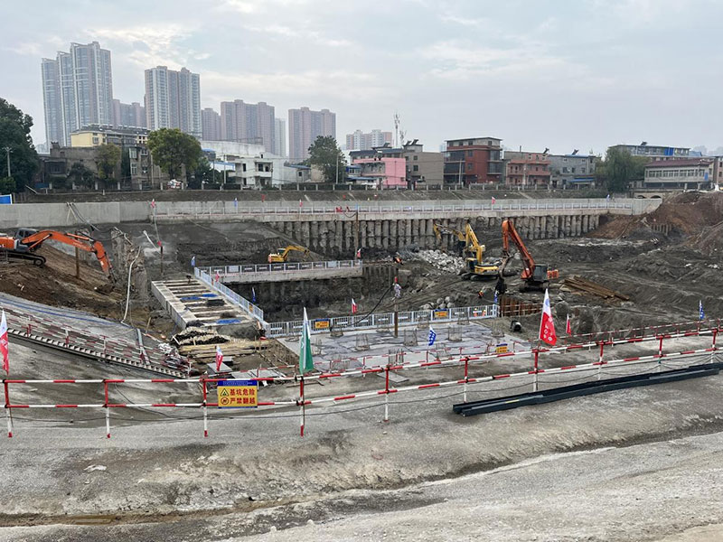 喜報！正宇科創(chuàng)建設(shè)花馬湖泵站項目已挖至坑底！